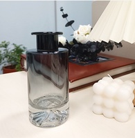 Bouteille diffuseur en verre cylindrique 200 ml, bouchon mat, gravure personnalisée, vide, pour diffuseur de parfum à bâtonnets – Vente en gros
