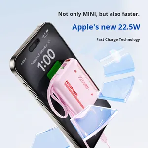 2026 Tendance Produit 22.5W Charge Rapide Type-C Power Bank 10000mAh Portable Compact Logo Personnalisé Gan <span class=keywords><strong>Tech</strong></span> Japon - Product Image 3