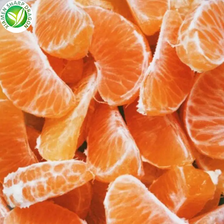 Çin soyulmuş meyve hamuru taze mandalina portakal toptan fiyat