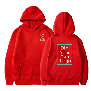 Sweat-shirt à capuche unisexe 100% coton, en molleton, broderie japonaise, streetwear décontracté, respirant, hiver, logo personnalisé, fournisseur - Product Image 1