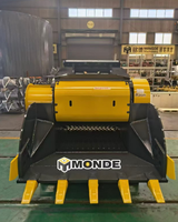 Godet de concassage à mâchoires pour excavatrice, attache hydraulique pour le concassage de roches, de pierres et de béton sur chantier