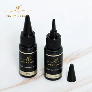 Pinky leem custom all'ingrosso a prova di acqua estrema forte invisibile colla per capelli UV parrucca adesivo per UV led extension per capelli colla