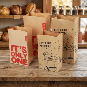 Custom Printed Durable Paper <b>Sandwich</b> Bag Eco-Friendly Food Grade Packaging for Takeaway - Product Image 2