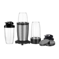 Blender électrique en acier inoxydable pour smoothies, 4 lames, facile à nettoyer, anti-fuite, pour boissons glacées, smoothies, aliments pour bébés et plus encore