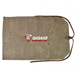 Perfect <b>Roll</b>-Bag Waxed <b>Canvas</b>-Knife Carrier-Portable Chef-Knife Pouch-Holders Portable-Travel Tool <b>Roll</b> Bag - Product Image 3