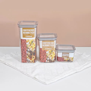 Rõ ràng Ngũ Cốc Hạt lưu trữ <span class=keywords><strong>container</strong></span>-kín thức ăn vật nuôi và hàng khô hộp lưu trữ với độ ẩm-proof kín nắp - Product Image 5