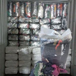 Trapos de Algodón 100% de Colores Variados para Limpieza Industrial, Paños de Camiseta Recortados para Uso Industrial - Product Image 1