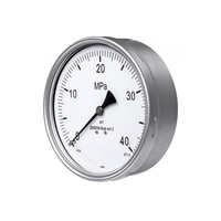 HUBEN 160mm 25MPa Stainless Steel Pressure Indicators Radial Axial Pressure Gauge for Hydraulic System Industrial Use 3-Year