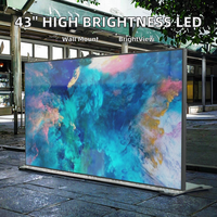 Monitor Publicitario LCD LED de 32 y 43 Pulgadas, 1000cd de Alto Brillo, Señalización Digital, Sensor de Texto y Fotos, Aleación de Aluminio, CMS Basado en la Nube