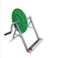 Support de rangement au sol pour tuyau d'irrigation goutte à goutte agricole, vert/argent, avec micro-pulvérisateur manuel à flamme