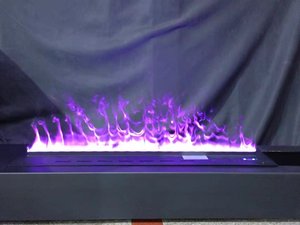 Venta caliente moderno 40 \ "3D agua 3D humidificador de agua chimenea eléctrica calentada francés Control remoto acero LED hogar Hotel - Product Image 3