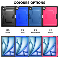 Housse de protection robuste hybride robuste à 360 degrés pour iPad Air 11 avec housse de bandoulière intégrée