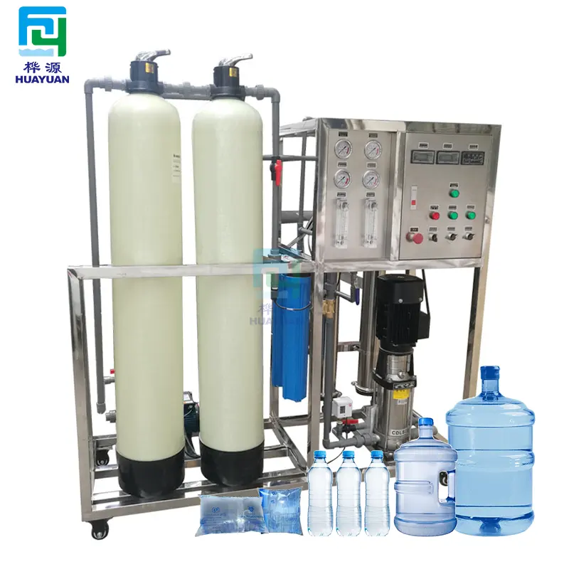 Petite machine de purification d'eau de 500 litres machines d'osmose inverse filtre RO machine de fabrication d'eau minérale