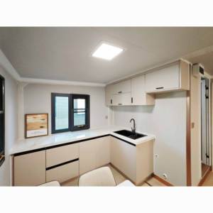 Conteneur d'expédition en acier de 40 pieds <span class=keywords><strong>Maison</strong></span> préfabriquée de 3 chambres de la Chine à la Sierra Leone pour hôtel ou magasin - Product Image 4