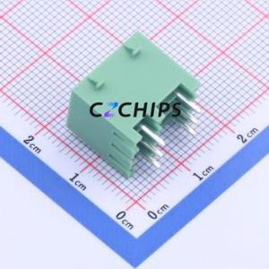 KF2EDGKVG-3.5-2*3P Plug-in Terminal Block Through hole,P=3.5mm Connector Board-to-Board / Socket - Closed Snap Fixing 2x3P 3.5mm - Product Image 2