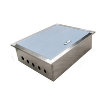 Caja de Distribución de Bajo Voltaje Personalizada de 110V, Impermeable, Empotrada, Oculta, de Acero Inoxidable Reforzado