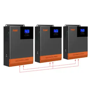 Onduleur de panneau solaire 100Kw 3Kva Module Wifi tout en un hybride 1 Kw Micro 15Kw convertisseur triphasé onduleur