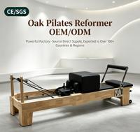 Ensemble de Pilates 5 pièces en bois de chêne certifié CE de haute qualité MJD, équipement de fitness, appareil pliable, machine de Pilates Reformer.