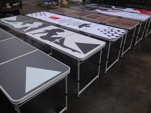 Table <span class=keywords><strong>de</strong></span> jeu pliable d'origine et bon marché, lot <span class=keywords><strong>de</strong></span> 4, Table à bière - Product Image 6