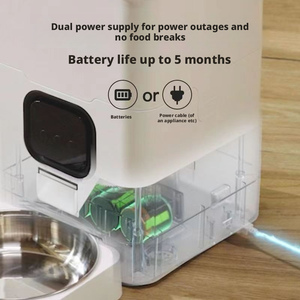 Comedero Inteligente para Mascotas de 4L/6L con Función de Voz Automática y Control Remoto, Alimentación Programada Precisa para Perros y Gatos - Product Image 6