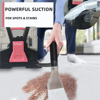 Aspirateur balai électrique portatif EAKO avec crochet pour cordon, nettoyage humide et sec des tapis, sans sac, pour voitures et hôtels