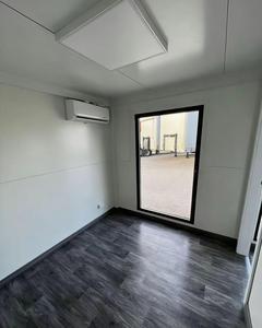 Modern Prefabricated Light Steel Container Office with <b>Large</b> Glass <b>Sliding</b> Door | Luxury Modular Fireproof Container Home - Product Image 4