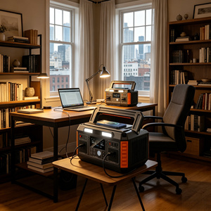 Generador Solar Certificado por la FCC de 600W 520Wh 110V para Cortes de Energía en el Hogar, Huracanes y Emergencias - Product Image 1