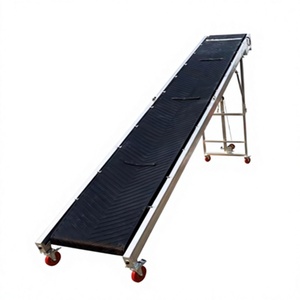 Convoyeur à bande en caoutchouc ignifuge à 2 couches, largeur 500 mm, vitesse réglable, économique - Product Image 1