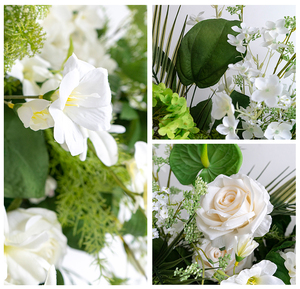 Arrangements naturels réalistes en rangée verte faits à la main pour la décoration de table de mariage, la décoration de magasin de vêtements, les fournitures en gros - Product Image 4