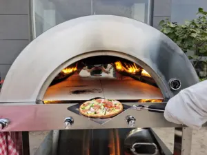 Hersteller liefern direkt Pizza ofen Holz Feuer Top Verkauf Gas Pizza ofen