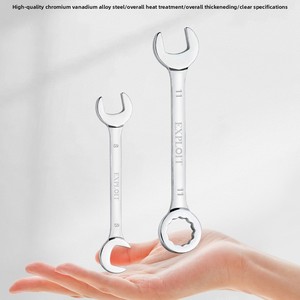 EXPLOIT Dual-Purpose CRV Spanner Set Metric Open-End Box-End Ratchet <strong>Combination</strong> DIY <strong>Wrench</strong> Electronic Electronic <strong>Wrench</strong> - Product Image 2