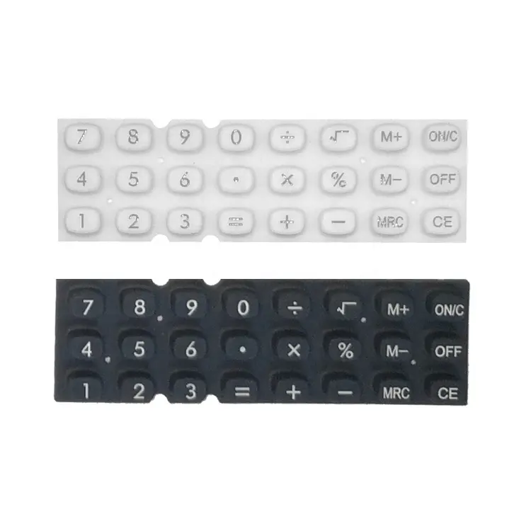 Customized Silicone Rubber Button Keypad Dongguan Shenzhen Screen Printing Home Appliance Silicone Cap for Switch On/off Button