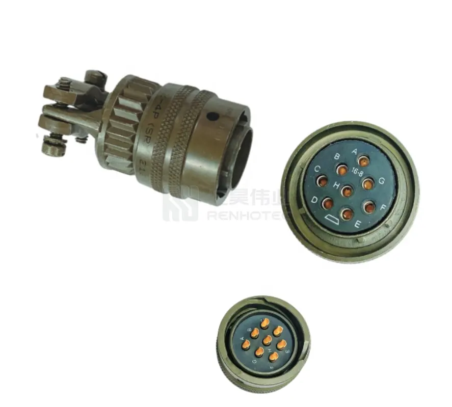 MIL C 26482 Amphenol 8 Pin Waterproof Circular Female Male Connector
