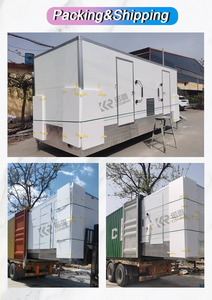 Conteneur de toilettes portables entièrement équipé, blanc, avec compostage intégré, sur remorque - Product Image 2