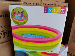 <span class=keywords><strong>Intex</strong></span> 57422 Easy Set Glow Piscina inflable sobre el suelo 58 "X 13" 3 anillos Niños Jugar Plástico Piscina al aire libre - Product Image 3