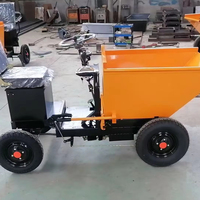 Vierrad-Elektro-Asche-Transporter Kleiner Radkipper Selbstfahrend 900kg Ladekapazität Materialtransport 1 Jahr Garantie