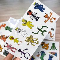 Nouveauté 2026 : Autocollants de tatouage temporaire mignons, colorés, écologiques et imperméables pour amis, 8 feuilles, pour fêtes et art corporel