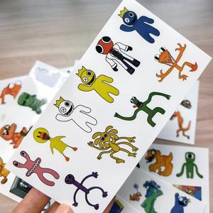 Nuovi Adesivi per Tatuaggi Temporanei Rainbow Friends 2026, Carini e Colorati, Ecologici, Impermeabili, 8 Fogli per Feste, Body Art - Product Image 2