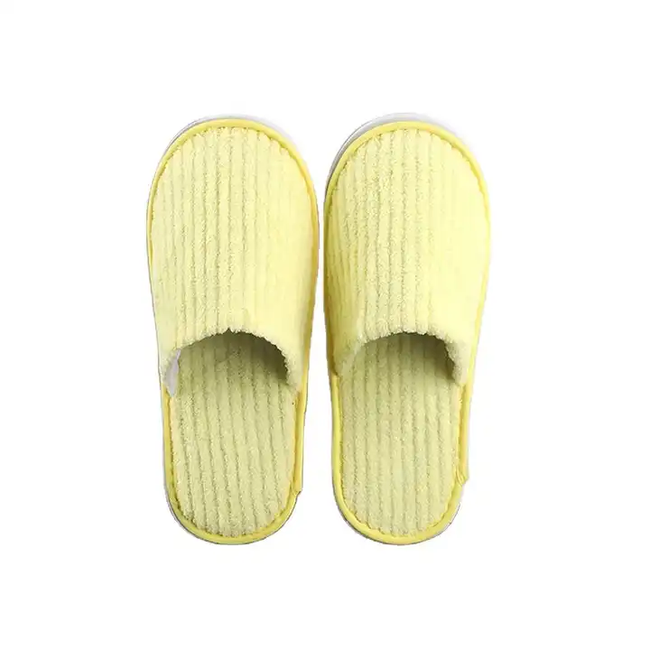 Allover Print Closed Toe Velour Hotel Slipper with label - China White  Velour Hotel Slipper and Hotel and Home Use EVA Slippers price |  Made-in-China.com