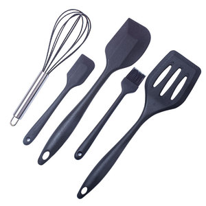 Juego de 5 Utensilios de Cocina de Silicona, Espátula, Pinzas, Utensilios de Cocina para Utensilios Antiadherentes, Repostería - Product Image 6