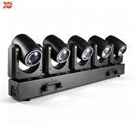 Projecteur LED à tête mobile 650W 5 têtes double face 10*60W RGBW pleine couleur DMX512 pour DJ, KTV, soirée, discothèque, concert, bar, mariage
