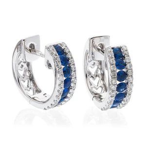 Gioielli di Moda all'Ingrosso, Orecchini a Perno con Zaffiro Blu, Gioielli con Zaffiro e Acquamarina - Product Image 6