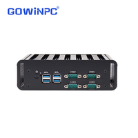 K312 PC Industri Tanpa Kipas Dual Gigabit LAN 4xUSB /VGA Penyimpanan SSD Windows 10 Komputer Mini Ringkas untuk Gateway IoT