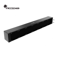 Radiateur de refroidissement par eau pour serveur FREEZEMOD, ROHS, 7 emplacements pour ventilateurs, radiateur en aluminium de 60 mm. SR-LP40-60X7F75