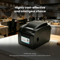 Printer Thermal Langsung Murah 58/80mm A4 Portabel untuk Kaos, Struk, Barcode, Label Harga, Stiker USB 3-inci 203dpi
