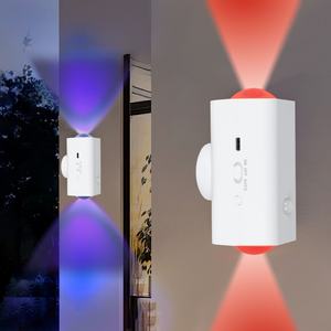 Lampe de nuit magnétique RGB rechargeable 1500 mAh, intelligente, à intensité variable, allumage/extinction automatique, ampoule LED portable en ABS avec capteur pour la décoration intérieure - Product Image 1