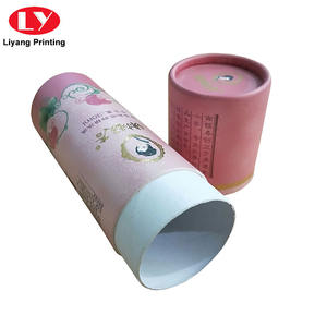 Personalizar cartón forma redonda tapa fuera de tubo de papel caja ecológica - Product Image 3