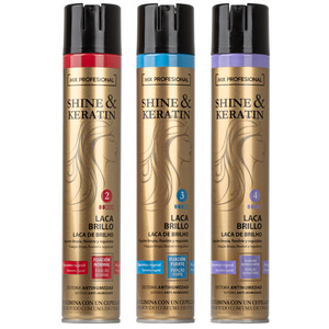 Laca para el Cabello Shine & Keratin Gloss Lacquer con Fijación Normal y Protección Contra la Humedad - Product Image 1