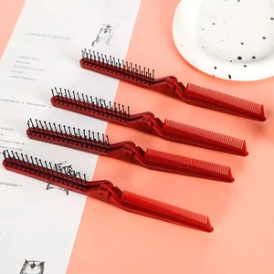 Folding Hair <b>Comb</b> Plastic Anti Static Large Size Travel Portable Cosmetic Hair <b>Parting</b> Styling <b>Comb</b> - Product Image 1