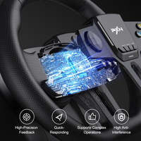 Volante de Carreras PXN V900 GEN2 con Ángulo de Giro de 900 Grados, Comunicación de Audio, Agarre Antideslizante para Juegos, Compatible con PC, PS3, PS4, XBOX One